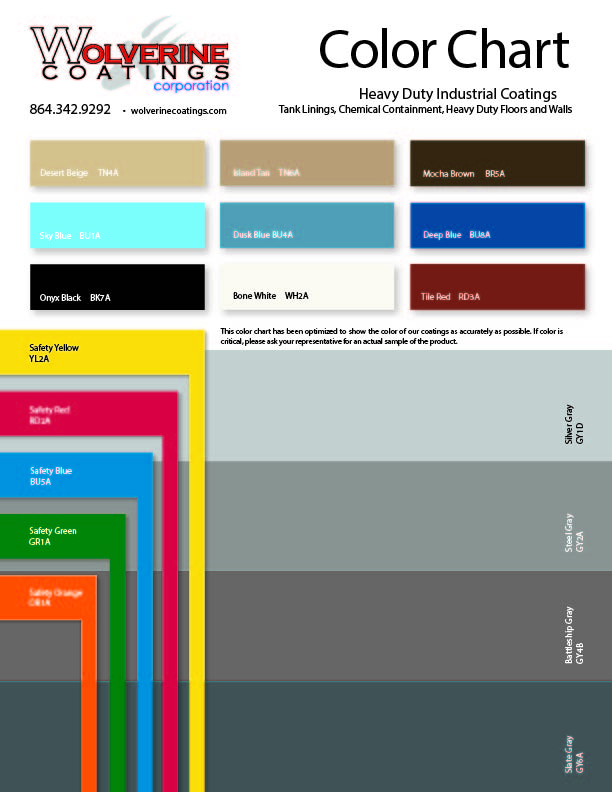 Tnemec Color Chart